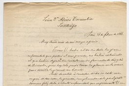 [Carta] 1866 febrero 26, Paris [a] Álvaro Covarrubias
