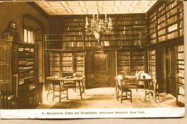 9- Barcelona. Casa del arcediano - Biblioteca Massana, Sala Toda.