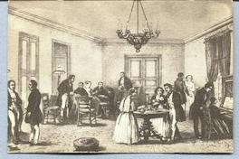 Tertulia en 1840.