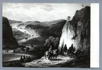 [Paisaje de montaña y campesinos a caballo]