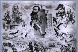 [Domingo Santa María y otros en caricatura]