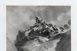 [Dibujo de una gruta o ermita en la cordillera]