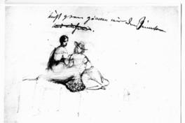 [Bosquejo de dos mujeres sentadas]