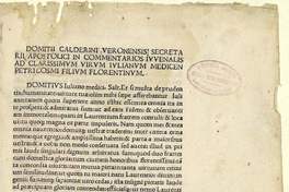 Comentarii in satyras Juvenalis cum defensione comentariorum Martialis et recriminatione adversus Brotheum grammaticum