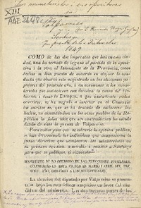 Los ministeriales i sus opositores en Valparaiso.