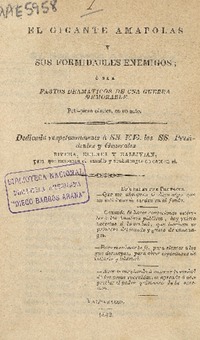 El gigante Amapolas y sus formidables enemigos, ó sea, Fastos dramaticos de una guerra memorable : peti-pieza cómica en un acto.