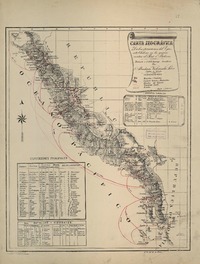 Carta geográfica : de las operaciones del ejercito Chileno en la guerra contra el Perú y Bolivia [Material cartográfico]