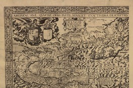 Americae sive qvartae orbis partis nova et exactissima descriptio  [material cartográfico] avtore Diego Gvtiero Philippi Regis Hisp. etc. Cosmographo ; Hiero. Cock excvde 1562 ; Hieronymus Cock excude cum gratia et priuilegio 1562.