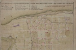 Plano de la antigua ciudad de Osorno : repoblada de orden de S.M. por el Exmo Señor Baron de Ballinary, presidente, gobernador y capitán general de este reino de Chile, año de 1796 [Material cartográfico]