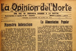La Opinión del norte.
