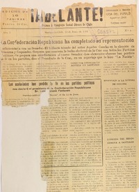 Adelante (Diario : Santiago, Chile : 1931)