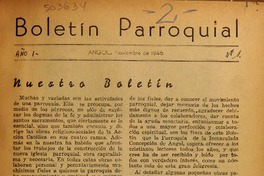 Boletín parroquial.