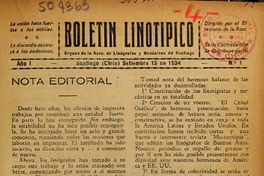 Boletín linotipico