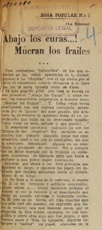 Hoja popular (Santiago, Chile : 1939)