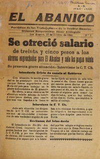 El abánico C trabajadores de la Central Abánico