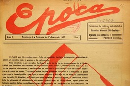Epoca (Santiago, Chile : 1937)