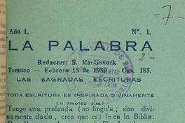 La palabra (Temuco, Chile : 1930)