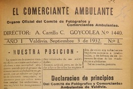 El Comerciante ambulante.