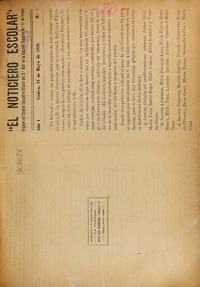 El Noticiero escolar (La Calera, Chile : 1928)