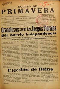 Boletín de primavera.