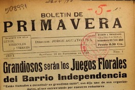 Boletín de primavera.