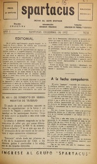 Spartacus (Santiago, Chile : 1932)