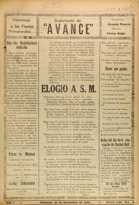 Suplemento de Avance.