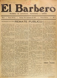 El Barbero (Santiago, Chile : 1931)