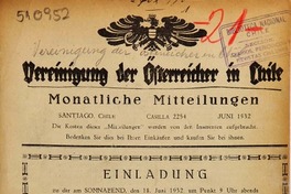 Vereinigung der Osterreicher in Chile.