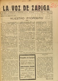 La Voz de Zapiga.