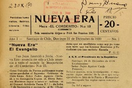 Nueva era hacia El Corderito No.23.