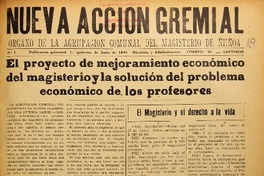 Nueva acción gremial