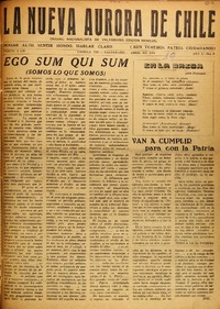 La Nueva aurora de Chile.