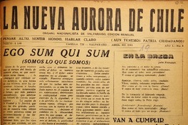 La Nueva aurora de Chile.