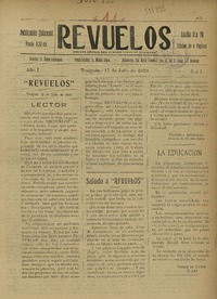 Revuelos Organo Oficial del Ateneo Liceo de Traiguén.