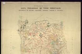 Mapa preliminar de tipos forestales.