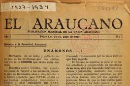 El Araucano (Padre Las Casas, Chile : 1937).