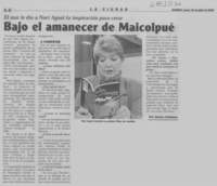 Bajo el amanecer de Maicolpué.