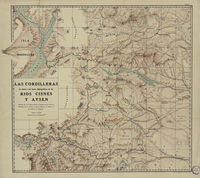 Las Cordilleras en torno a las hoyas hidrográficas de los ríos Cisnes y Aysén.