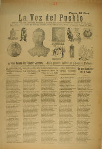 La Voz del Pueblo. La gran hazaña del Teniente Cortienez. Dos grandes salteos en Rengo y Polpaico.