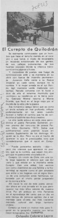 El Curepto de Quilodrán.