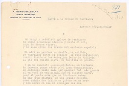 Canto a la ciudad de Santiago
