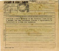 [Telegrama] 1945 nov. 28, La Serena, Coquimbo, [Chile] [a] Gabriela Mistral, Petrópolis, [Brasil]