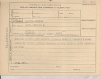 [Telegrama] 1945 nov. 27, [Brasil] [al] Liceo de Niñas N°6, Santiago, Chile