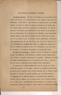 Una provincia en desgracia : Coquimbo