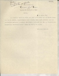 [Carta] 1946 ene. 3 [a] Editorial Cruz del Sur, Santiago, Chile