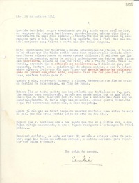 [Carta] 1944 maio 23, Río [de Janeiro] [a] Gabriela Mistral