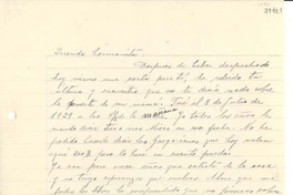 [Carta] 1936, [La Serena] [a] Gabriela Mistral
