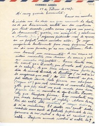 [Carta] 1947 feb. 19, La Serena, [Chile] [a] [Consuelo Saleva]