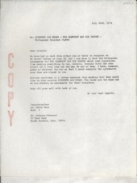 [Carta] 1974 July 23, [EE.UU.] [a] Mr. Antonio Frasconi, 26 Dock Road, South Norwalk, Conn. 06854, [EE.UU.]